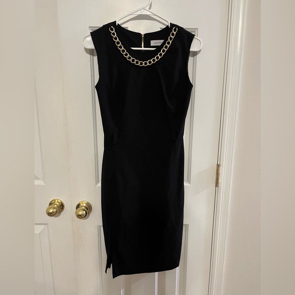CK black sleeveless dress